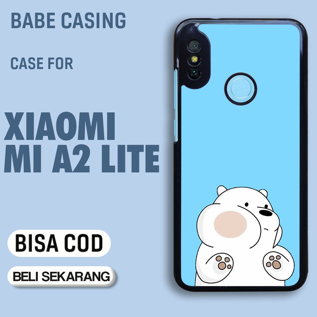 case hp xiaomi mi a2 lite redmi 6 pro terbaru gambar art bear bare keren cute keren lucu casing hp c