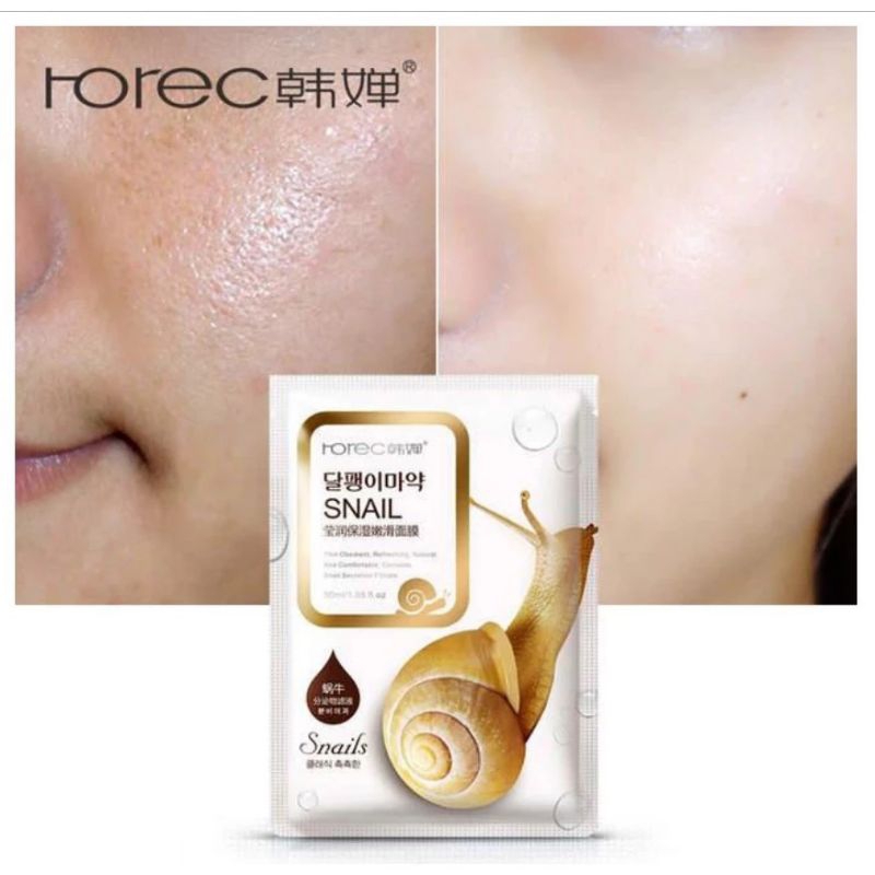 Masker Wajah HCHANA Snail Lendir Siput/ Masker Muka HCHANA Rorec Snail
