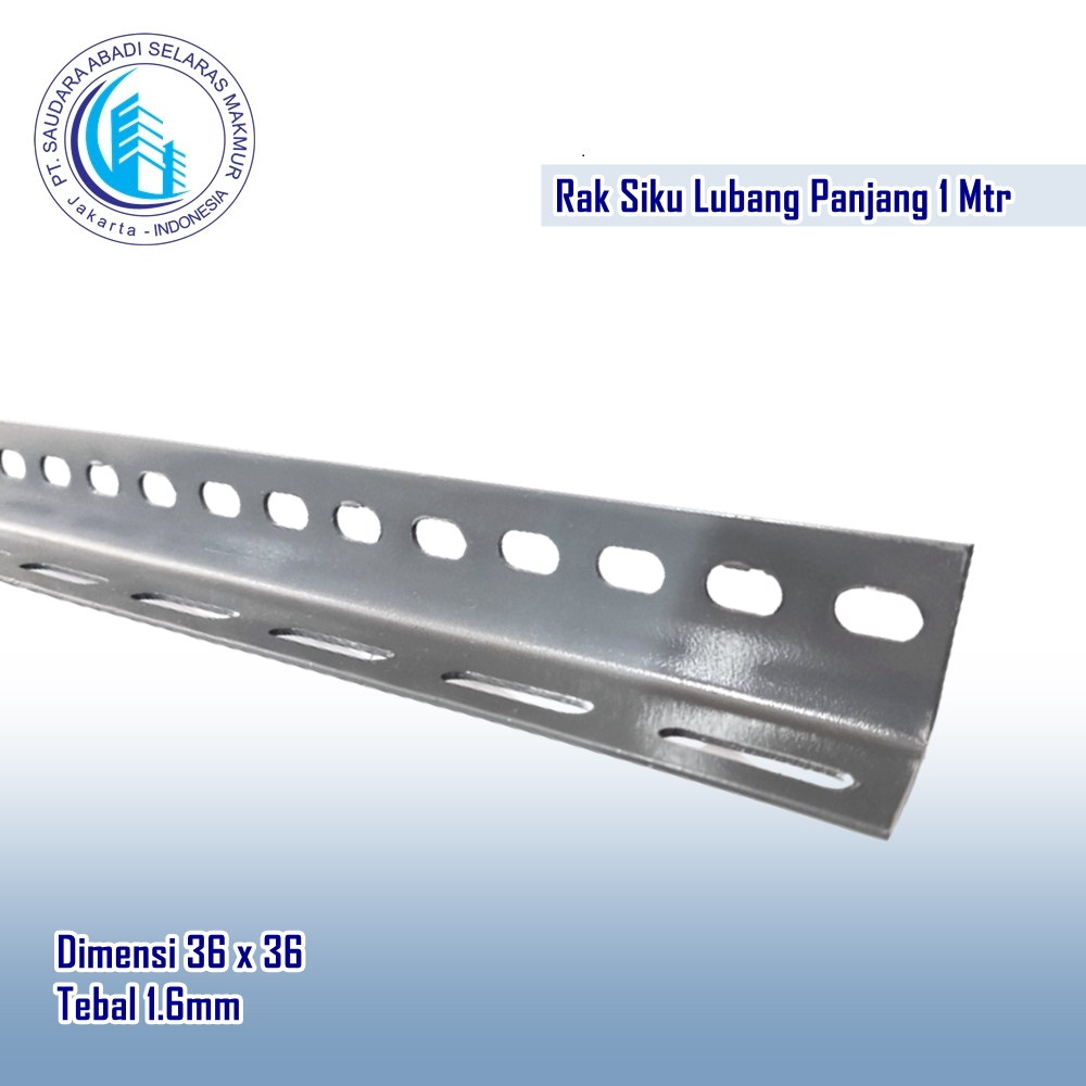 Rak Siku Lubang 1.6mm (1Meter)