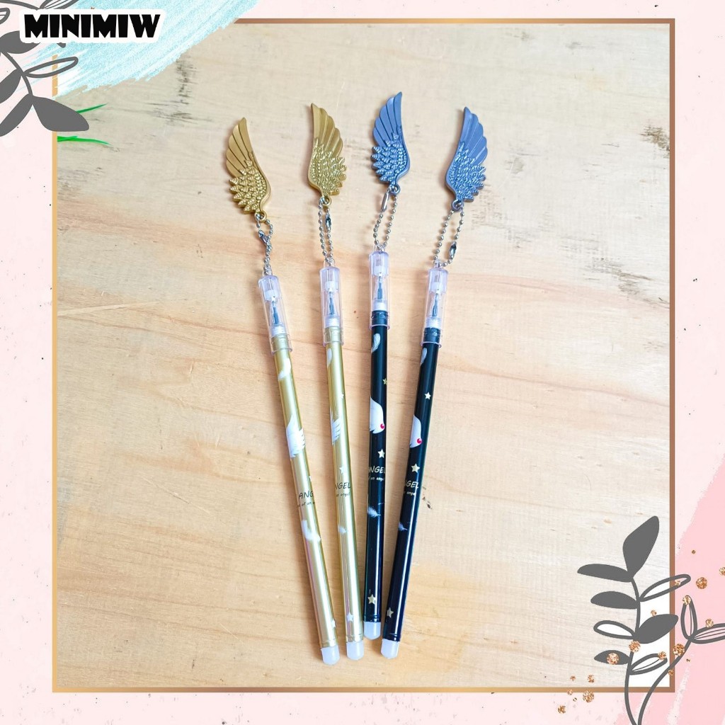 

PULPEN SAYAP MALAIKAT COLORFULL PEN GANTUNGAN THE ANGEL CUTE BOLPEN GEL TINTA ALAT TULIS KANTOR COD TERMURAH
