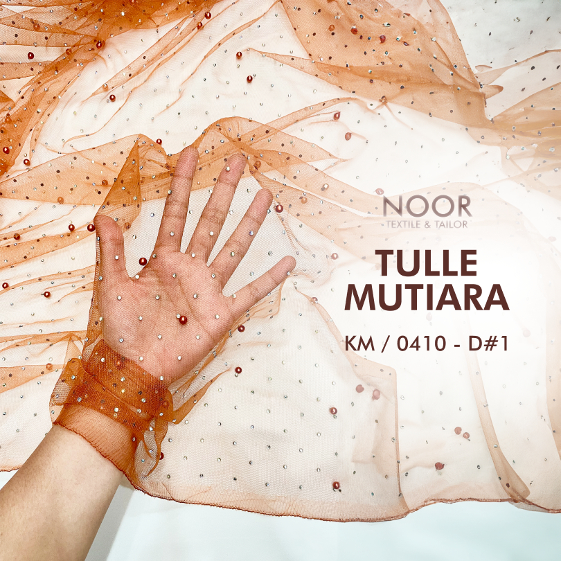 Tulle Mutiara - 30 Warna | Tulle Sedernaha dengan Mutiara