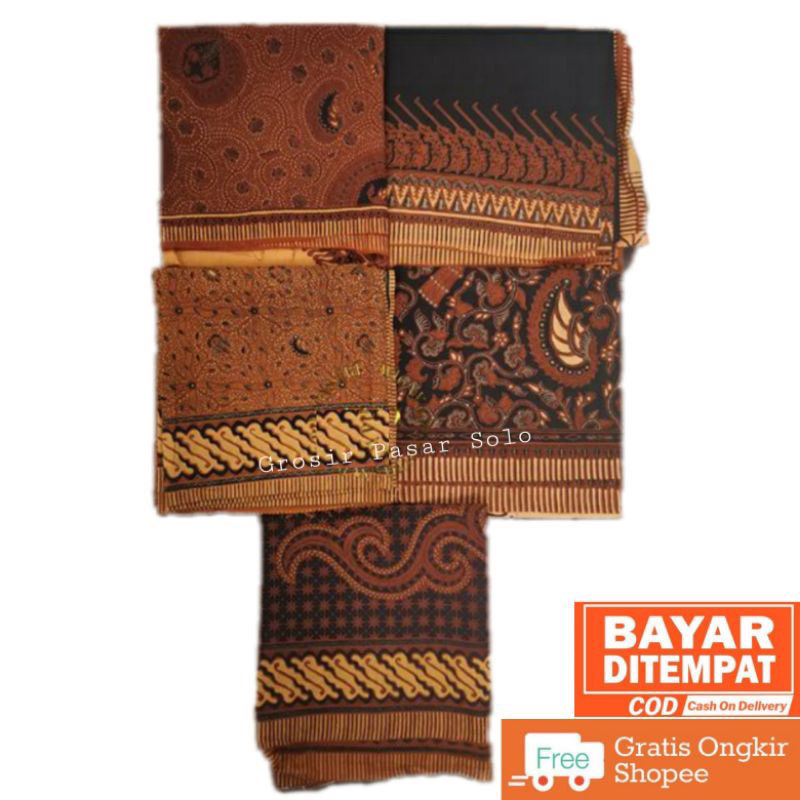Iket Udeng Segiempat Motif Batik Tulis Tebal Halus