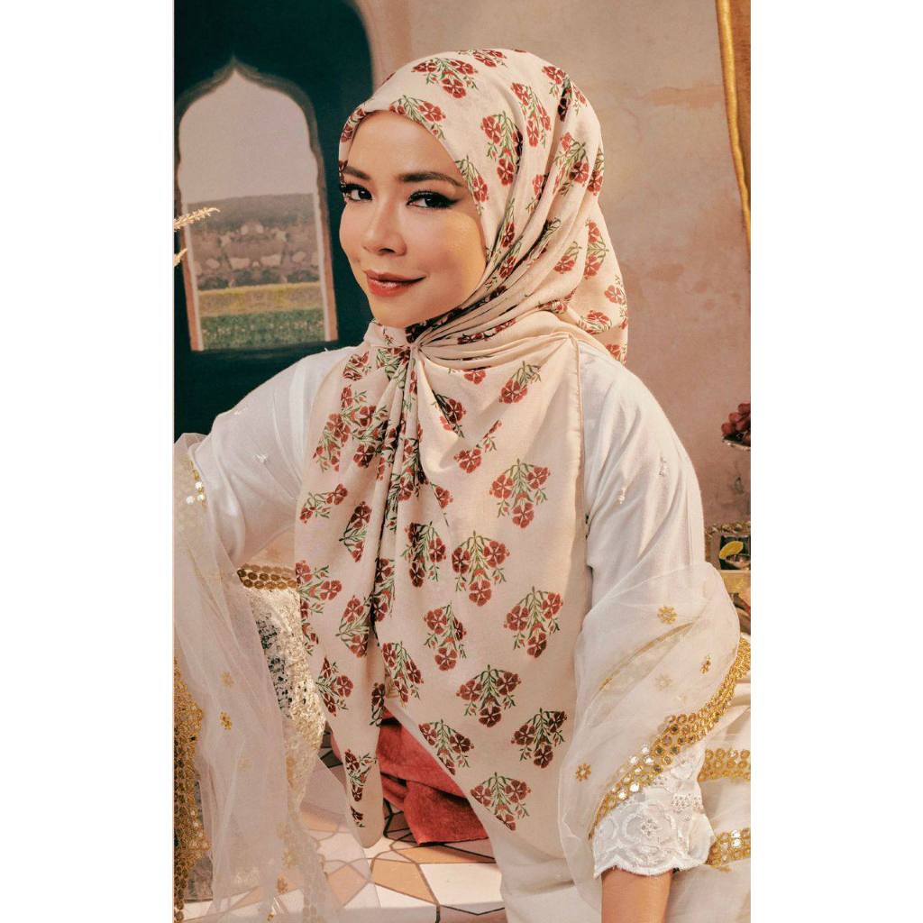 BOLLYWOOD SHAWLPUBLIKA Hijab Bahan Kain Katun Voal Jepang Premium Branded Import Malaysia Kerudung S