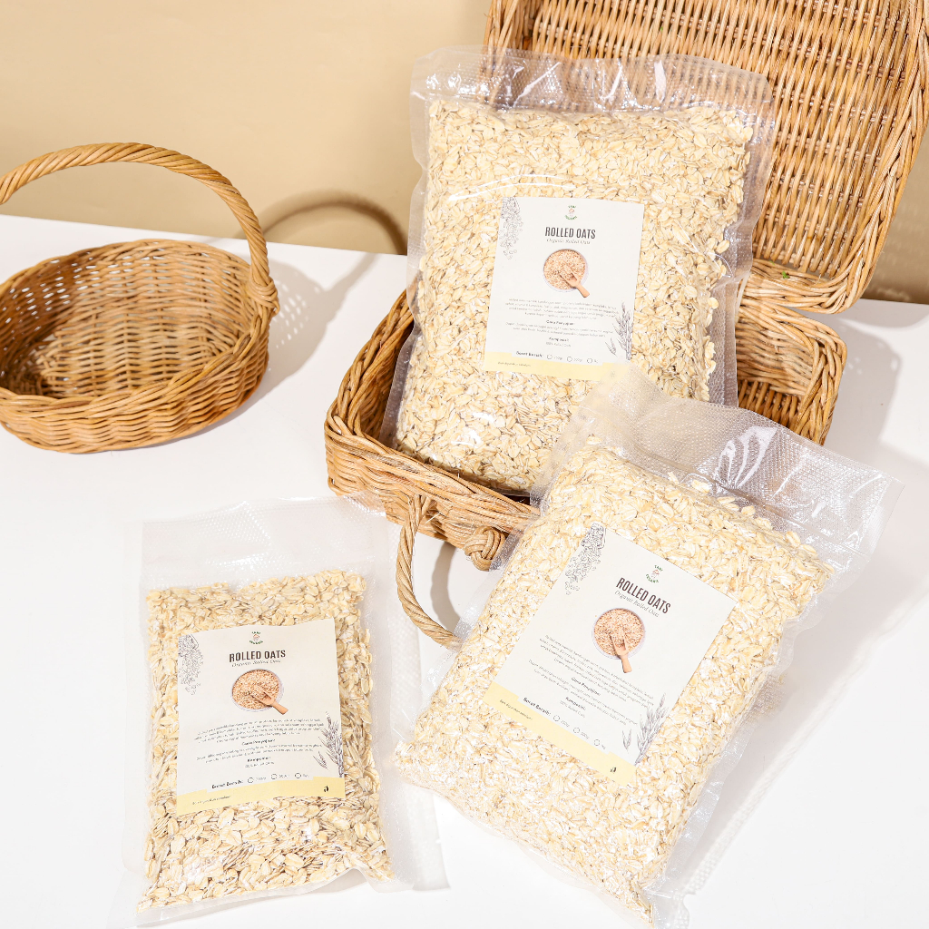 

Tani Organic Rolled Oat Oatmeal - Gandum Utuh Super Food