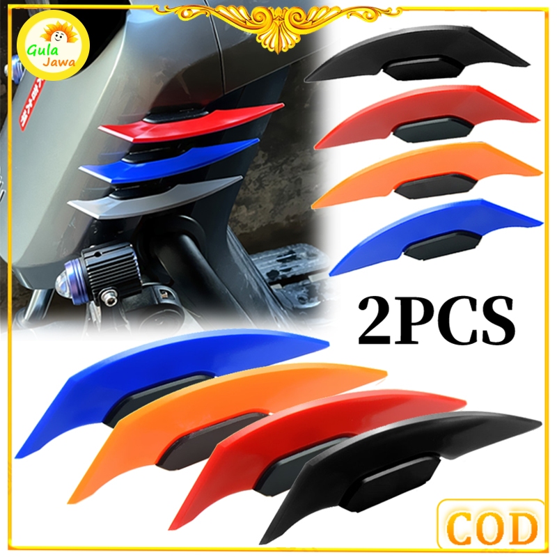 2 Buah Winglet Wingkit Winglet Samping Winglet Sirip Hiu Winglet Motor Untuk Semua Motor