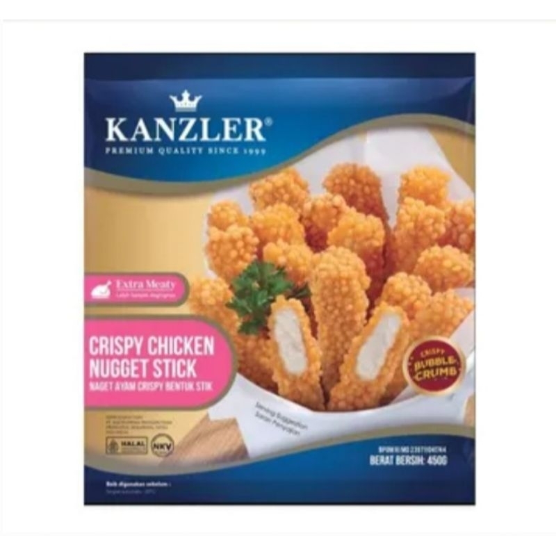 

KANZLER Crispy Chicken Nugget Stick ( Nugget Ayam Stick ) | Berat Bersih 450gr
