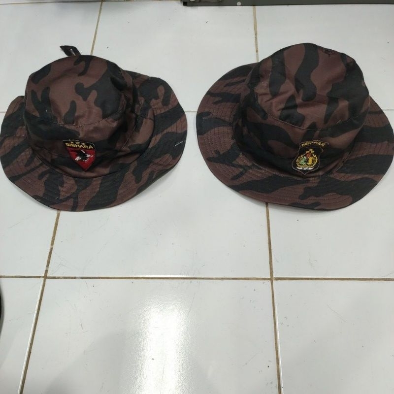 TOPI RIMBA LORENG KBPP POLRI