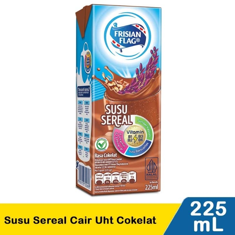 

Frisian Flag Susu Sereal Cair Uht Cokelat 225mL