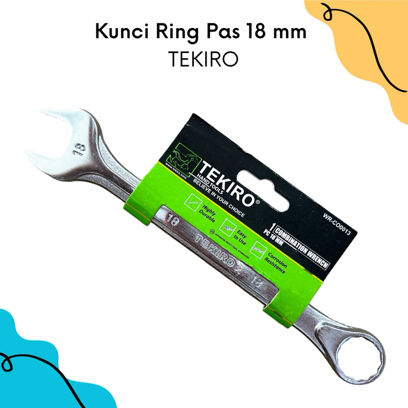 Tekiro Kunci Ring Pas 18mm | Kunci Ring Pas Tekiro 18mm | Kunci Ring Pas 18mm | Kunci Ring Pas Murah