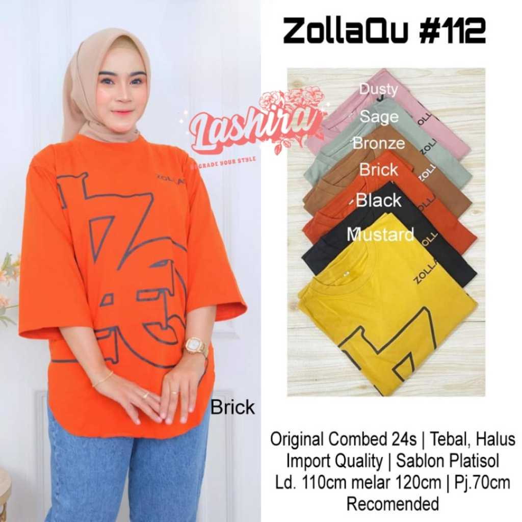 zolaqu-112 kaos jumbo ld 110 blouse bluss blus bluse baju atasan katun wanita perempuan cewek remaja