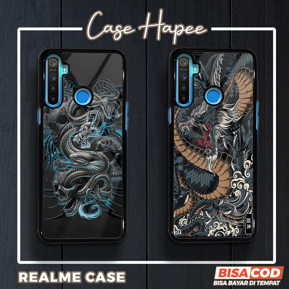 Case Realme 5 5i 5s Casing Realme  5 5i 5s [DRGN] Casehapee Case Glossy Case Aesthetic Custom Case P