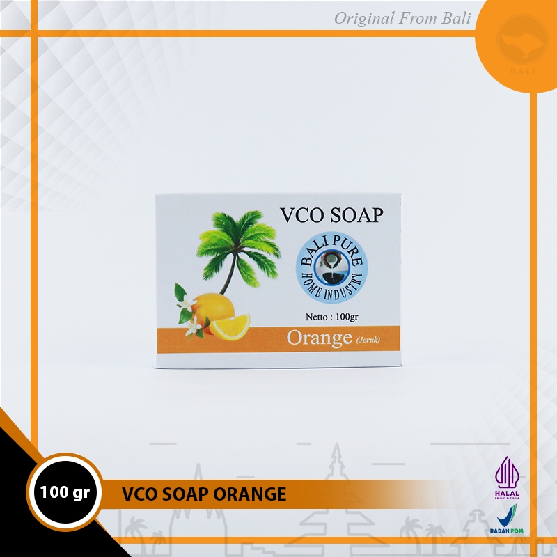 Bali Pure Home Industry VCO Soap Orange 100 gr BPOM