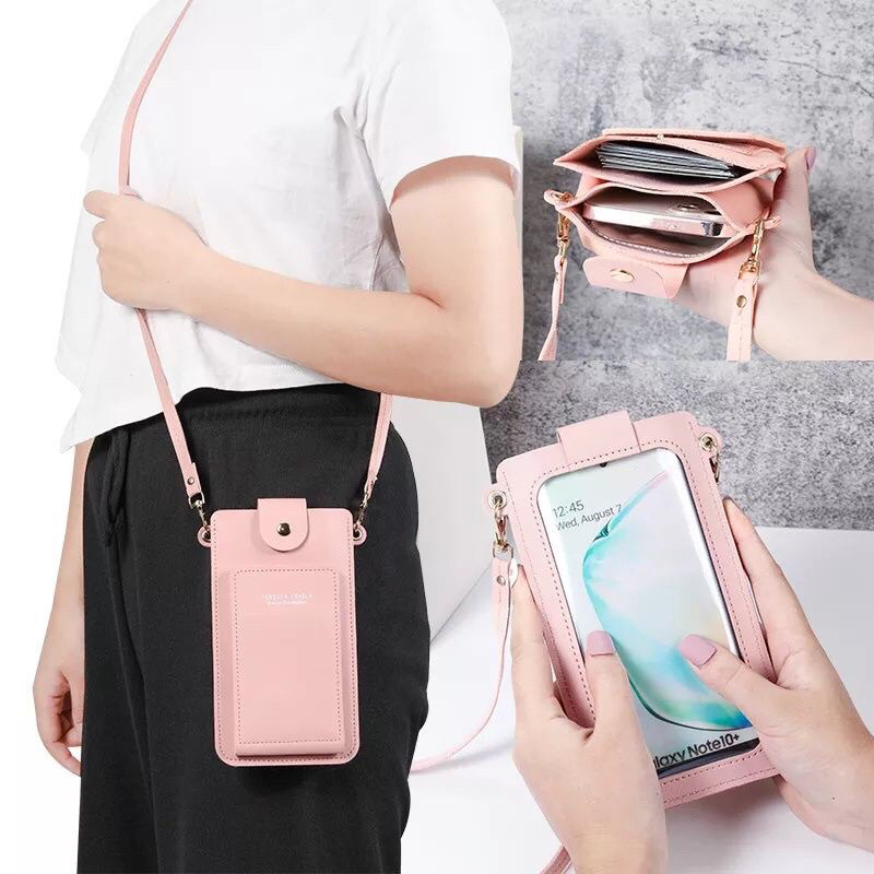 Tas / Dompet hp wanita touchscreen korean impor multifungsi