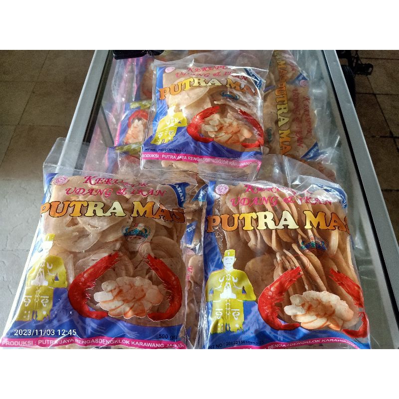 

Kerupuk Udang Putra Mas Belahan 500 gram