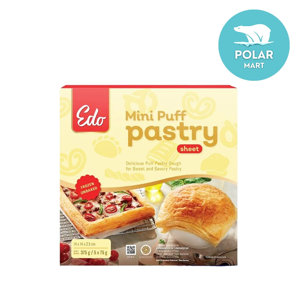 Edo Mini Puff Pastry 375 Gram (FROZEN FOOD BANDUNG)