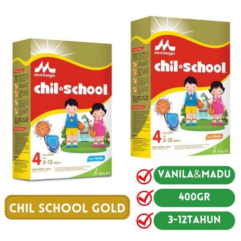 

CHIL SCHOOL GOLD 400GR RASA VANILA/MADU