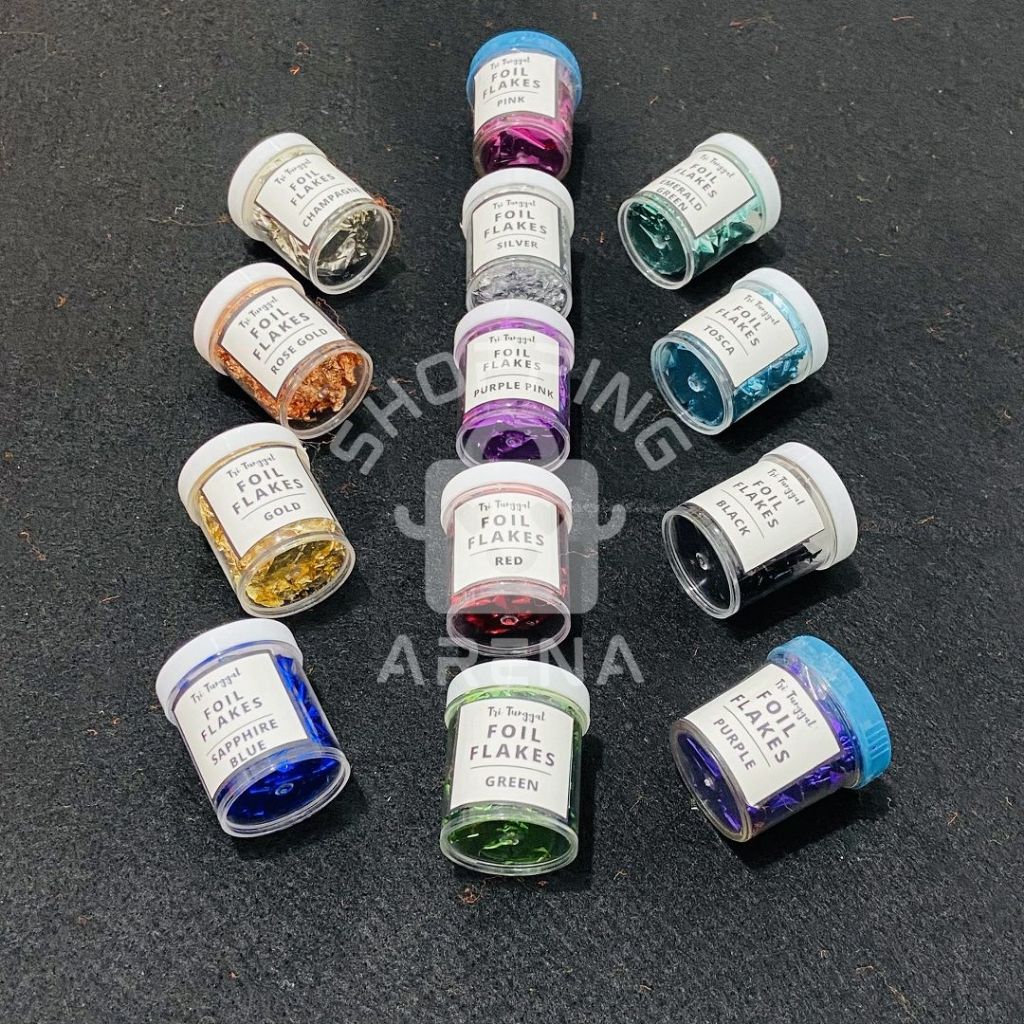 

FOIL FLAKES 20 ML Nail Art Gold Rose Gold Silver Accesories Kuku Hiasan Kertas Leaf Hias Gliter Glitter Prakarya Kerajinan Tangan Craft Crafting Art Seni Kesenian Kertakes High Quality Peralatan Perlengkapan Warna Warni Shopping Arena Malang