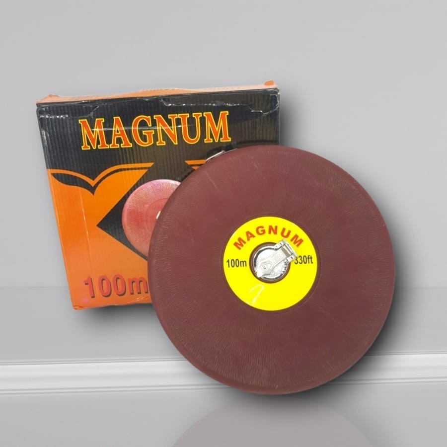 Meteran Kulit Bulat Gulung Magnum 100m 330ft Meteran Roll Kain Meter