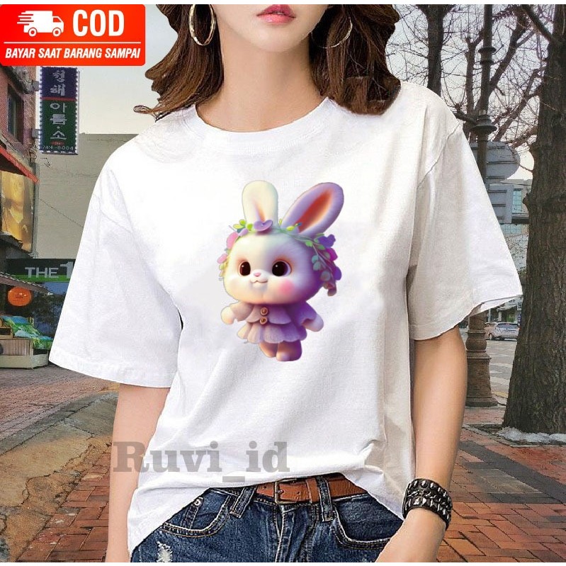 Ruvi_id-KAOS WANITA / BELI 3 GRATIS HEADSET EXTRA BAS / KAOS KELINCI DISTRO WANITA POPULER / KAOS PRIA / KAOS WANITA KOREAN STYLE / KAOS WANITA LENGAN PENDEK / KAOS WANITA OVERSIZE / ATASAN WANITA DEWASA / BAJU TRENDY / T-SHIRT BAHAN KATUN TEBAL MURAH