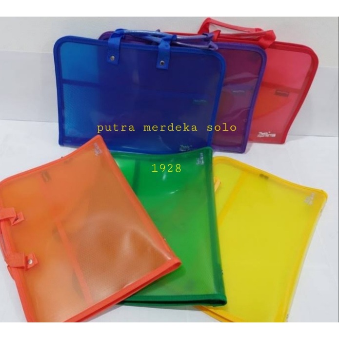 

Map Zipper File 1928 Topla - Tas Sekolah & Penyimpanan Dokumen F4 dengan Slot Jaring Alat Tulis