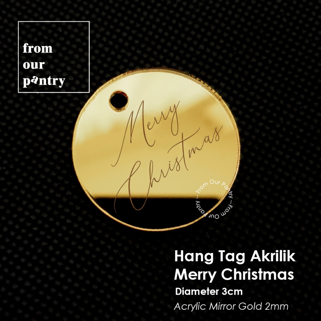 

Hang Tag Akrilik Merry Christmas - Gantungan Natal Acrylic