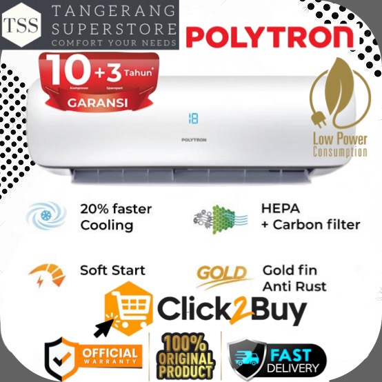 POLYTRON AC PAC05VZ PAC-05VZ 05VZ STANDARD 1/2PK NEUVA ICE SUPER COOLING LOW WATT POLYTRON AC 0.5PK