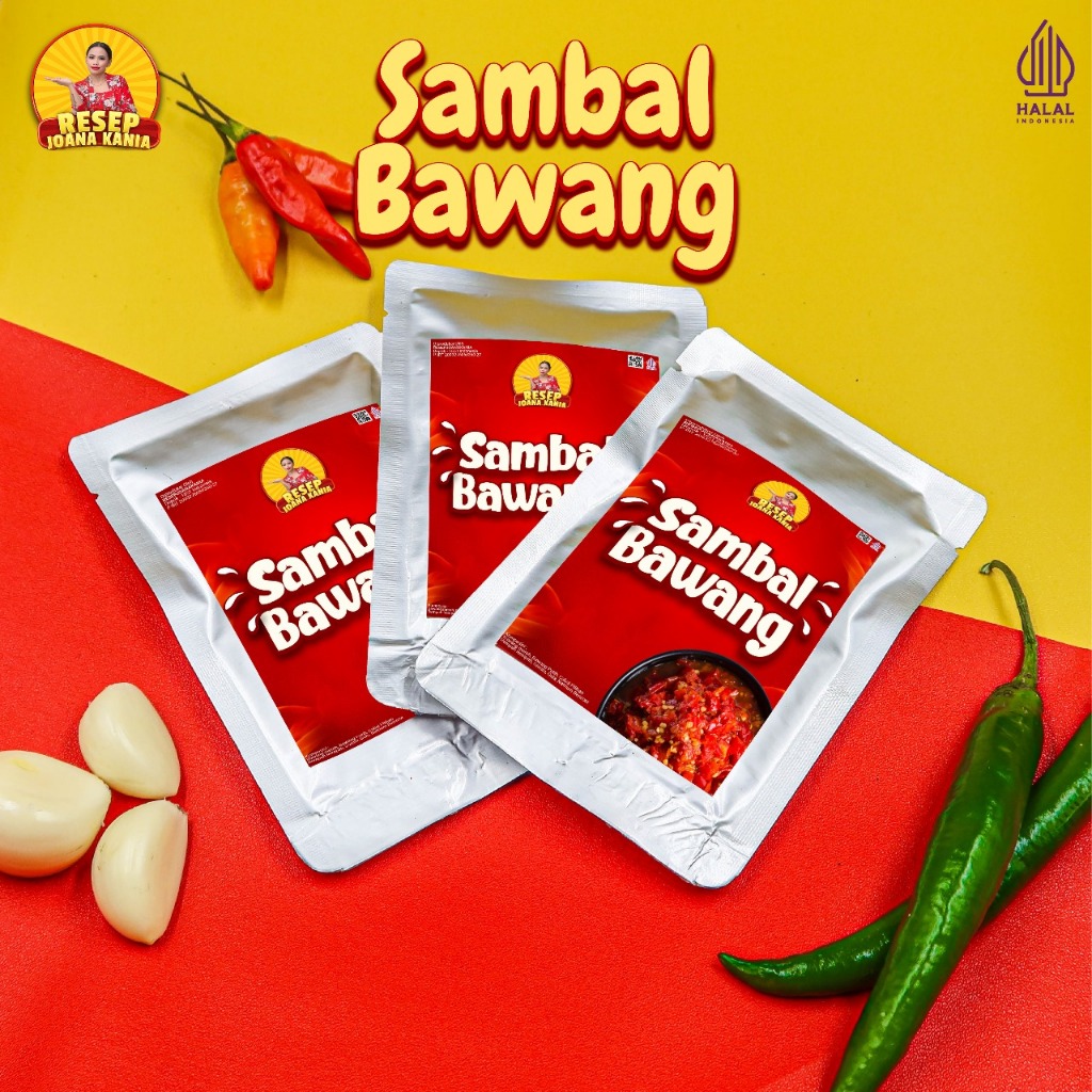 

Sambal Bawang Sachet 30g ResepJoanaKania/ Sambel Pedas Halal Instan Siap Saji