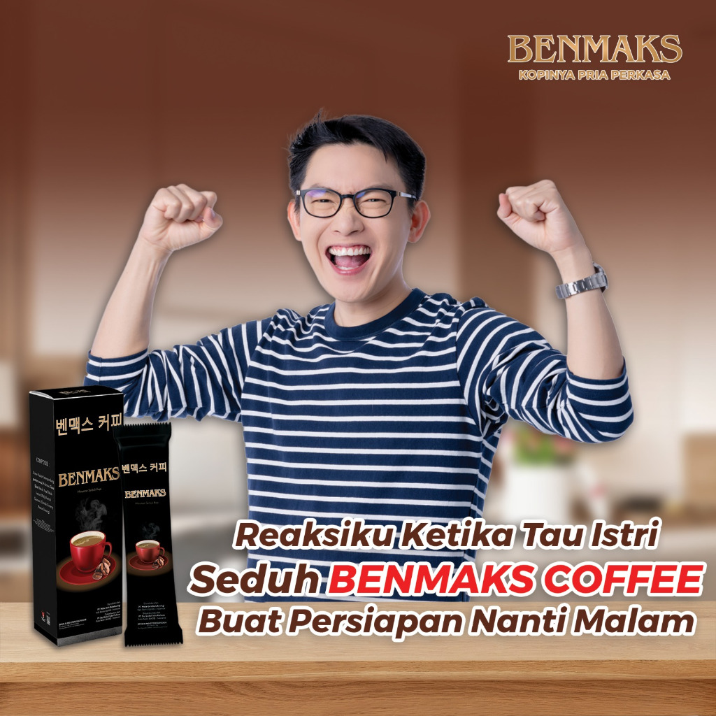 

BENMAKS COFFEE KOPI PRIA PERKASA KOPI KESEHATAN KOPI GINGSENG 100% ORIGINAL 20 SACHET