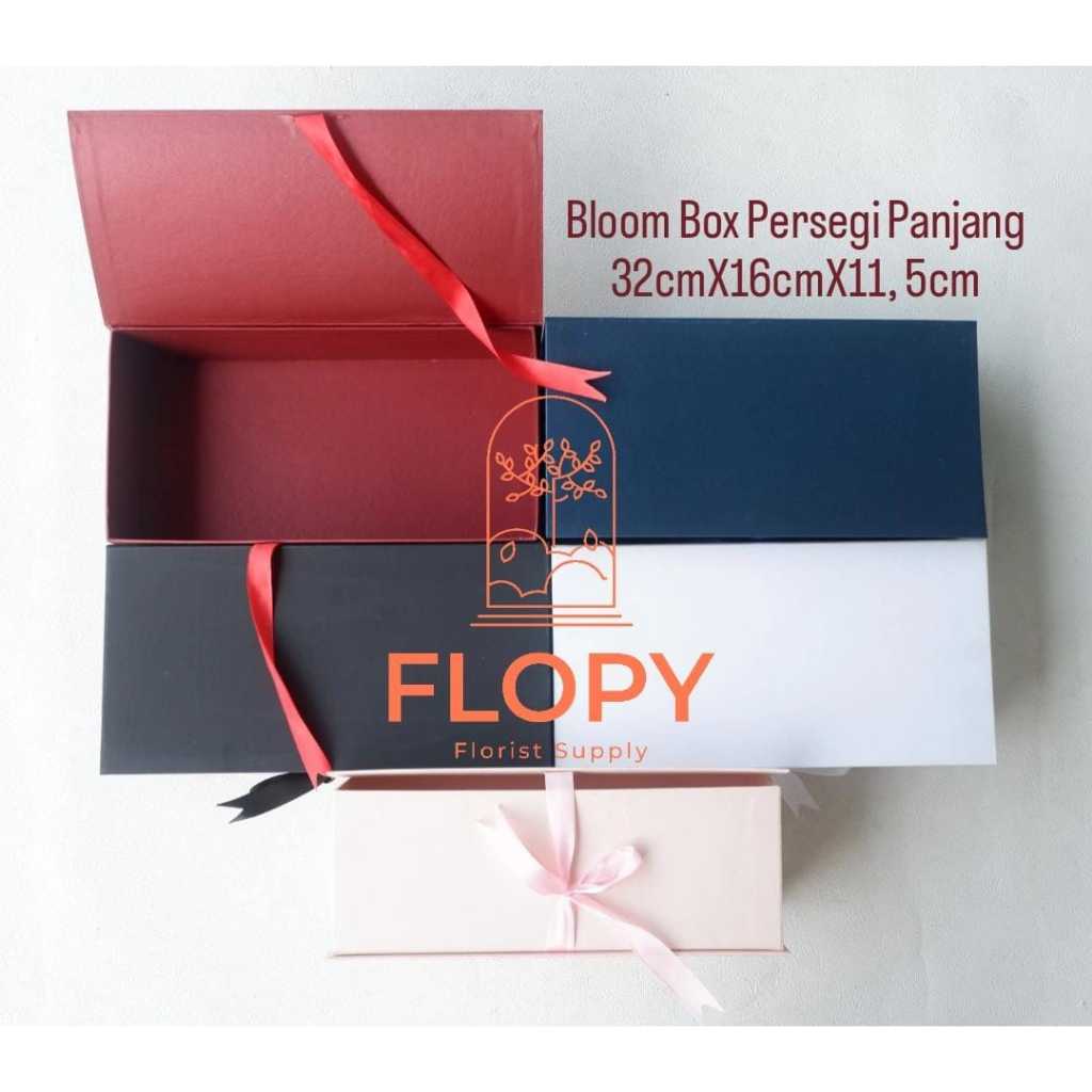 

(32*16*11,5 cm) Bloom Box Kotak Pita / Kotak Hampers Kue Bunga Kado / Bloom Box Persegi Panjang