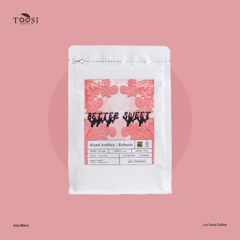 

Toosi Coffee Better Sweet Blend - Biji Kopi Arabika dan Robusta Blend untuk Kopi Susu