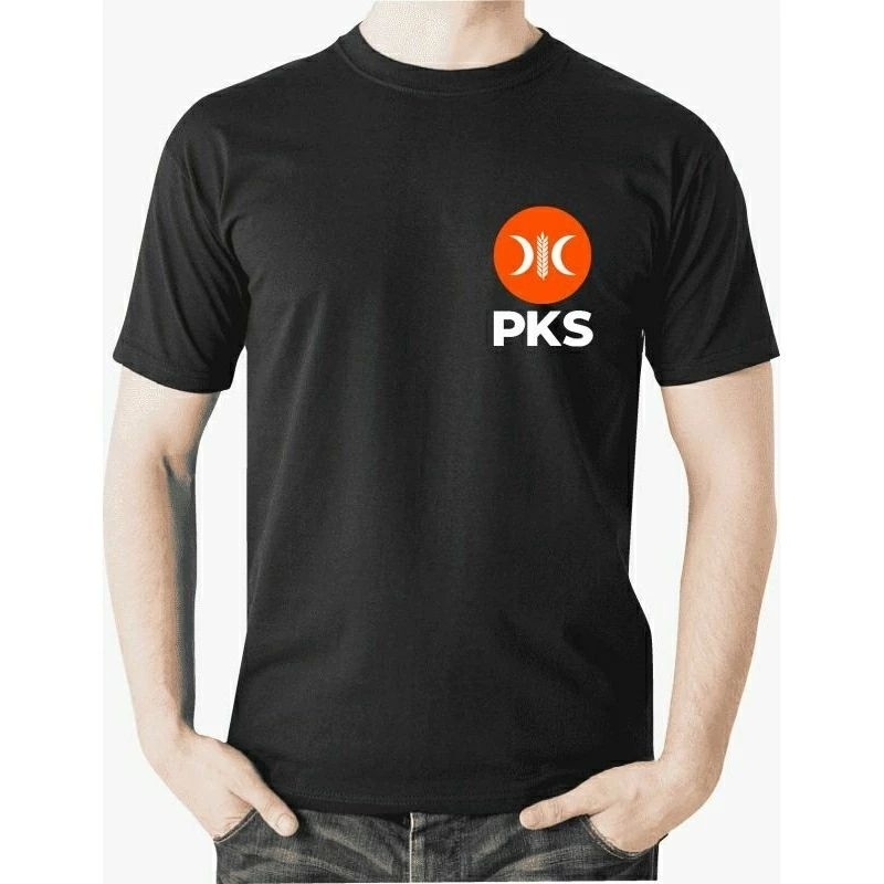 KAOS PARTAI PKS LOGO PKS Cooton combat 30s