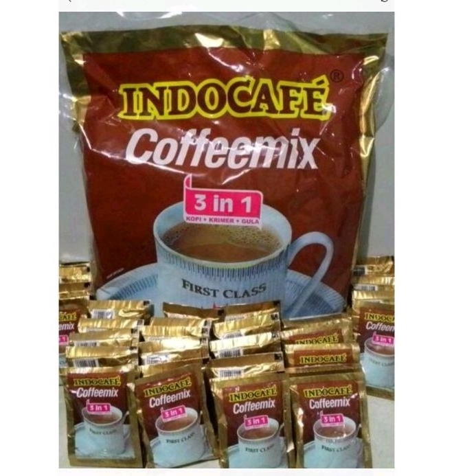 

Kopi Indocafe Coffeemix 20 gram Renceng isi 10 pcs & Dus