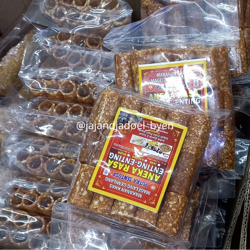 

Enting-Enting Aneka rasa (kacang, wijen, jahe) Putra Sentosa Magelang | oleh-oleh | camilan lebaran manis gula jawa