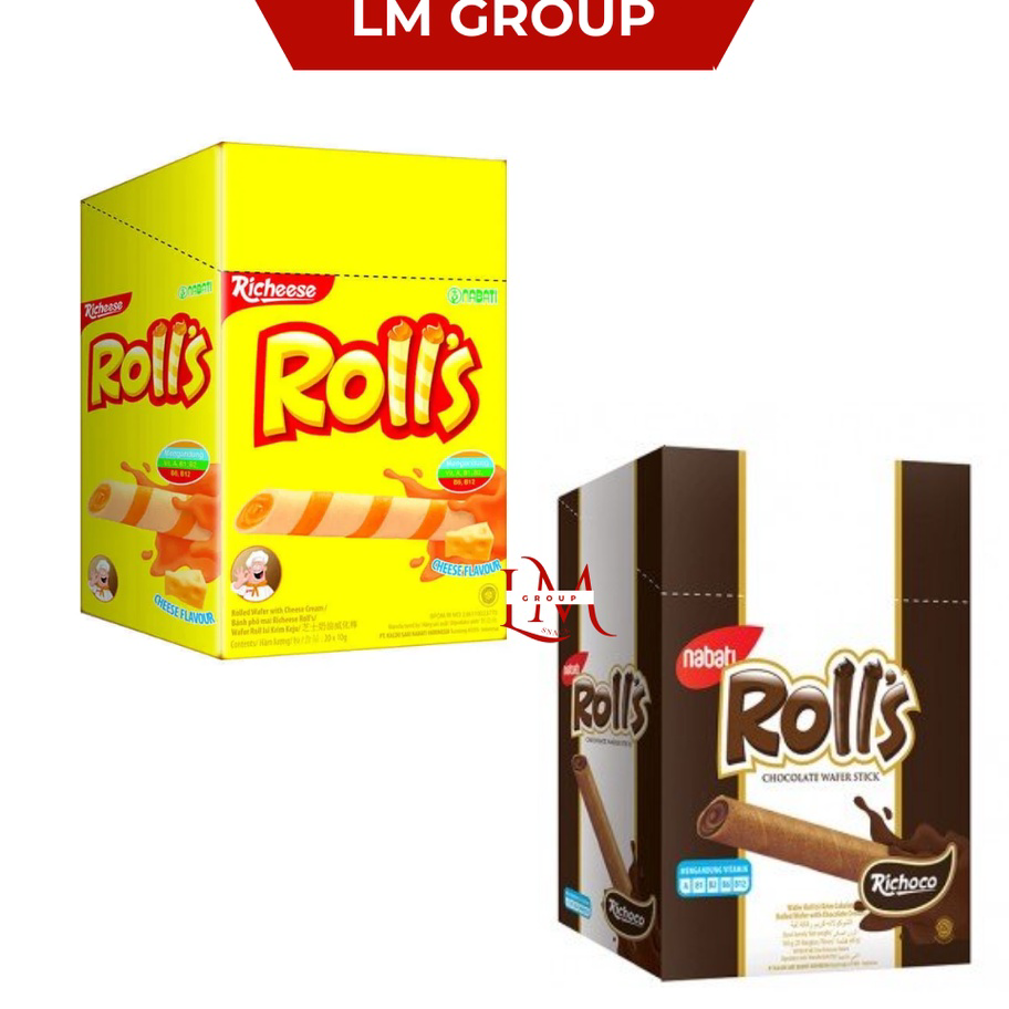 

Diskon Nabati Rolls Wafer Stik Keju/Coklat 1 Box Isi 20 pcs