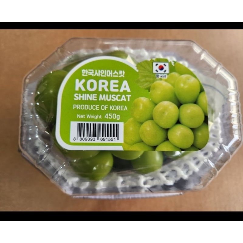 

Buah anggur Shinee Muscat l pack korea