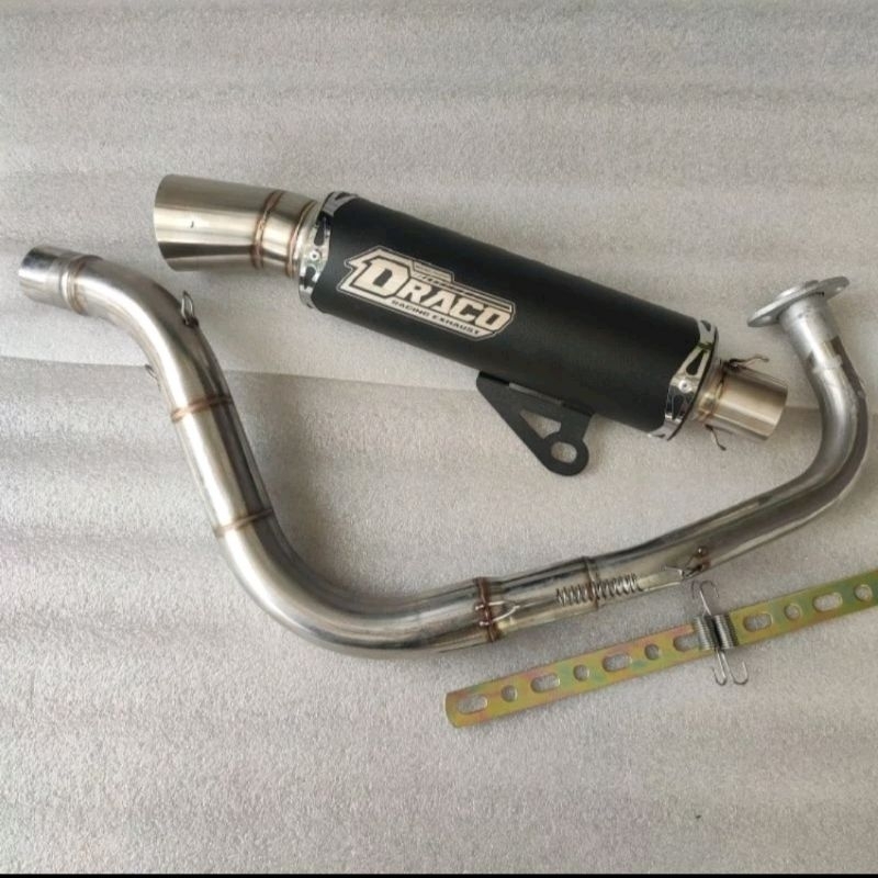 Knalpot Samlong DRACO ORIGINAL BLACKCOATING NMAX AEROX BEAT MIO SCOOPY VARIO. DLL