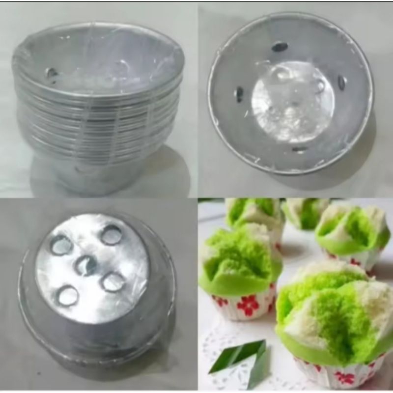 cetakan kue bolu kukus mekar 12 pcs