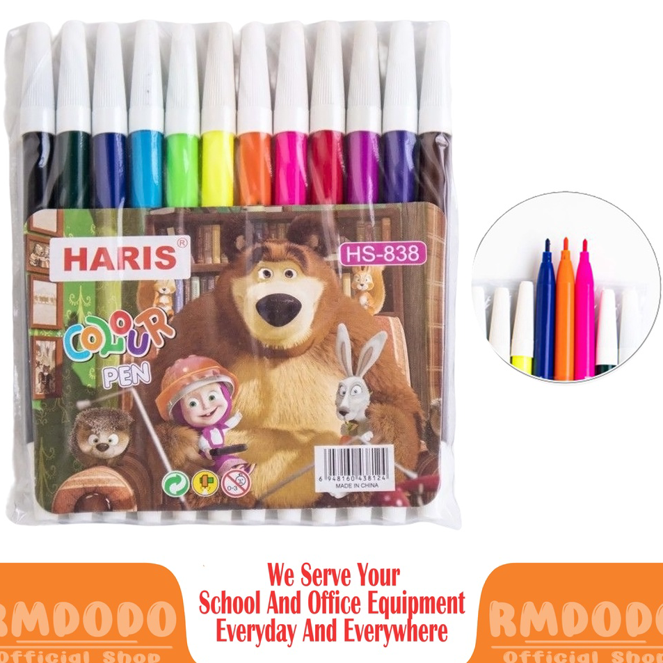 

Stok Banyak Rmdodo - Spidol Warna Murah 12 Warna / Spidol Warna Haris Colour Pen / Alat Mewarnai Murah Berkualitas Bisa Cod Paling Popular