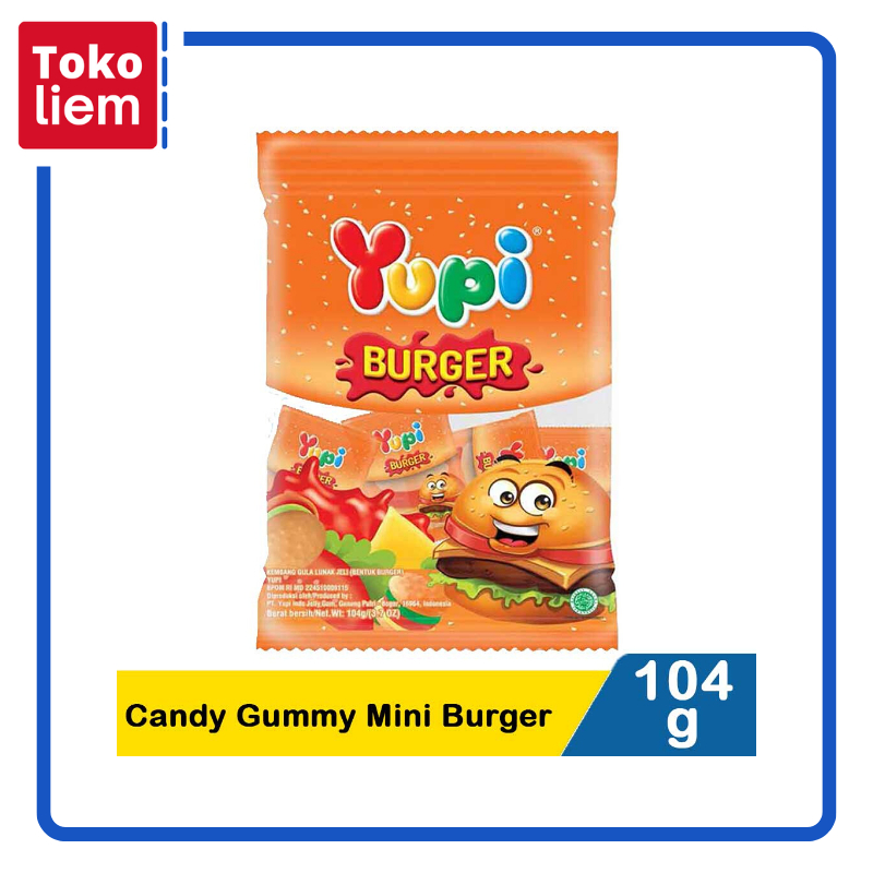 

Yupi Candy Gummy Mini Burger 104G