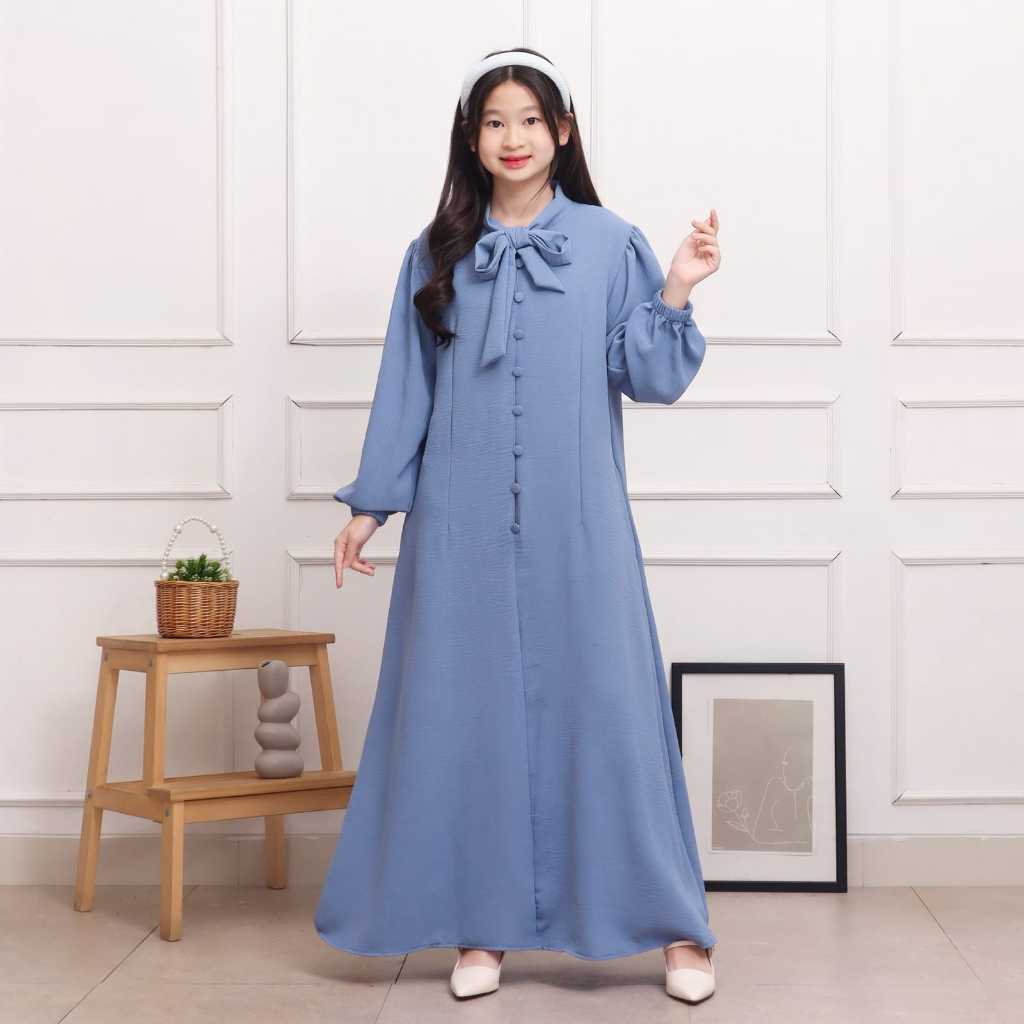 Gamis Loly Kids Gamis Anak Tanggung Gamis Polos Anak Tanggung Gamis Kekinian Anak Tanggung Dress Ana