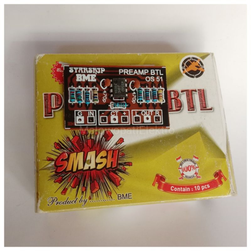 Kit Pre amp BTL BME Preamp Pembalik Fasa Power Amplifier