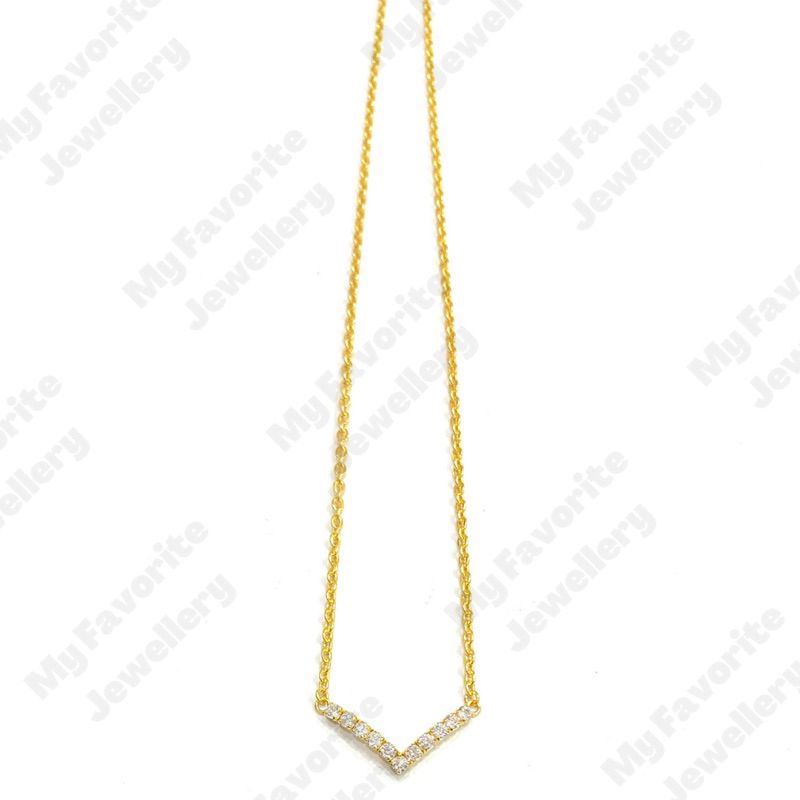 Kalung Anak Model Aurel Simple Emas Asli Kadar 700