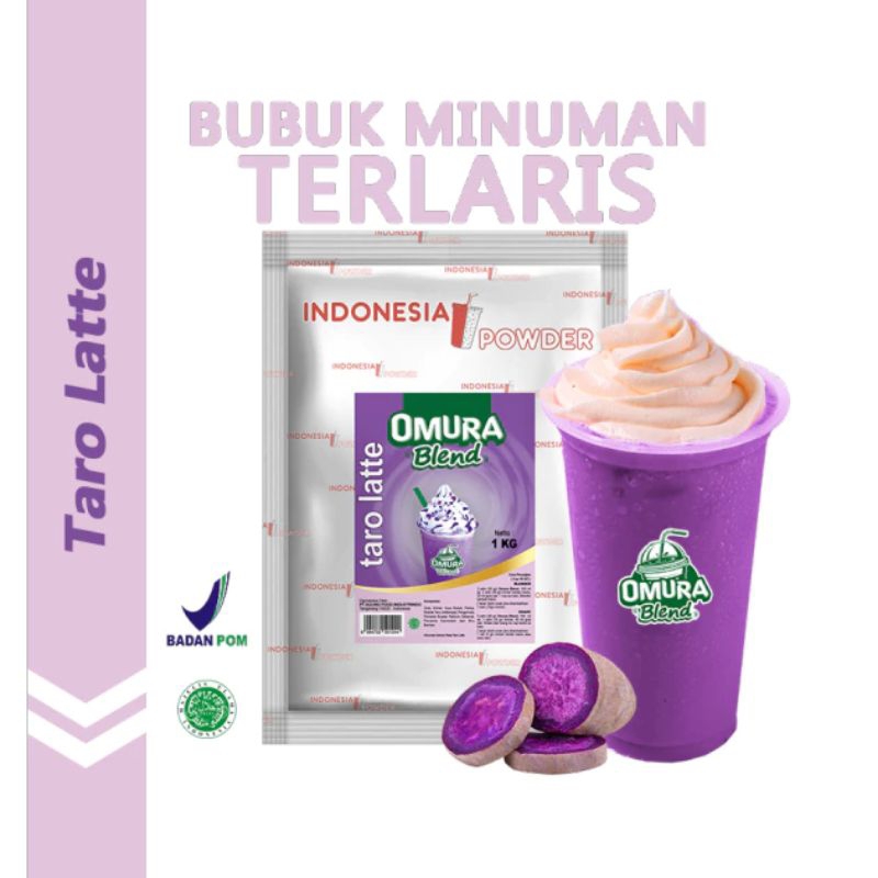 

Taro Latte 1Kg / Indonesia Powder / Bubuk Minuman Omura Blend