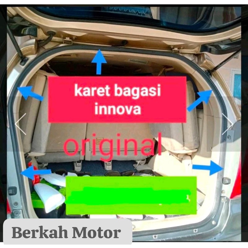 karet pintu mobil karet balon pintu bagasi Toyota Innova 2005-2015