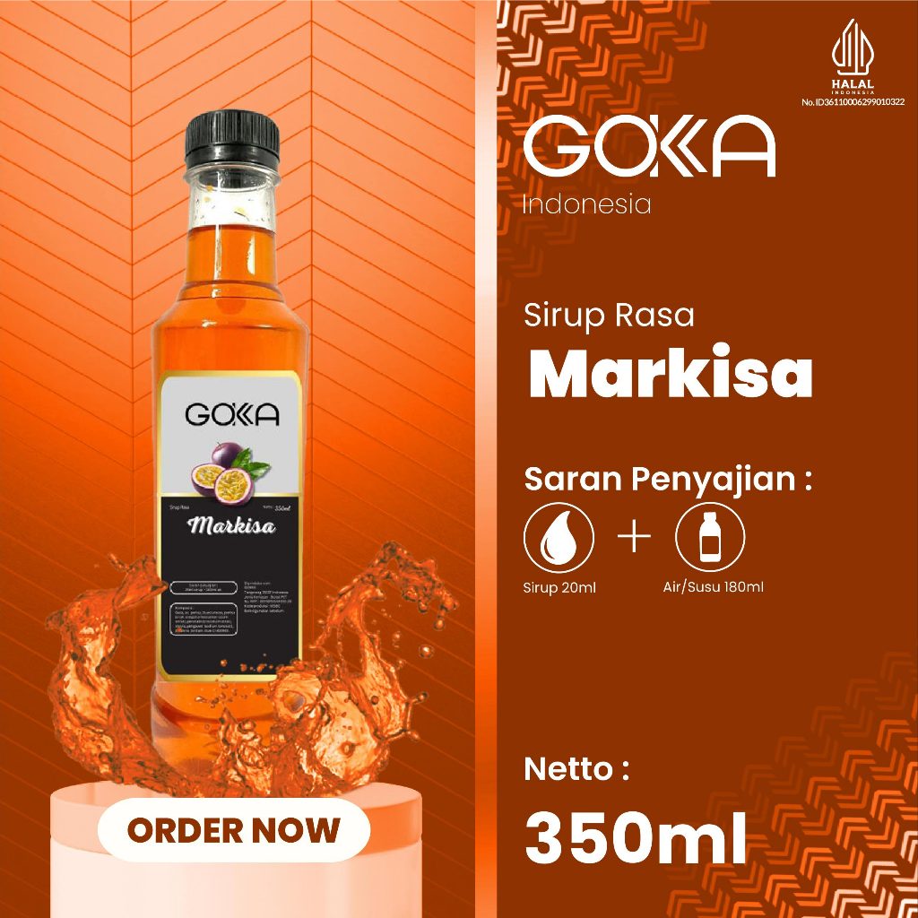 

Minuman Sirup Gokka Rasa Markisa / Markisa Syrup Gokka 350ml