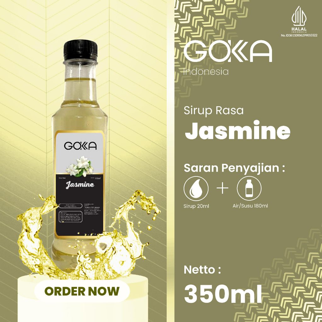 

Minuman Sirup Rasa Jasmine / Jasmine Syrup Gokka 350ml