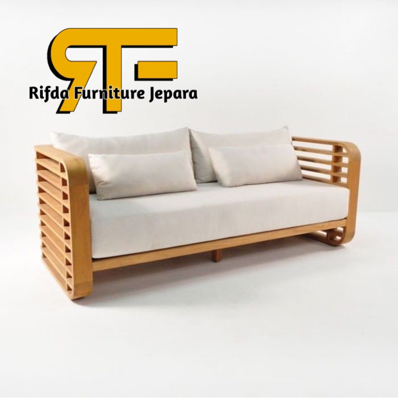 REAL PICT  Kursi Santai Jati jari / Kursi keluarga jati jari / kursi nonton tv jati jari / bangku ba