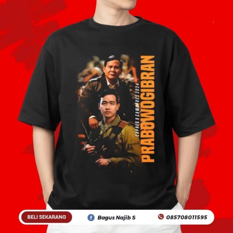 KAOS PRABOWO || KAOS PRABOWOGIBRAN || KAOS CAPRES PRABOWO