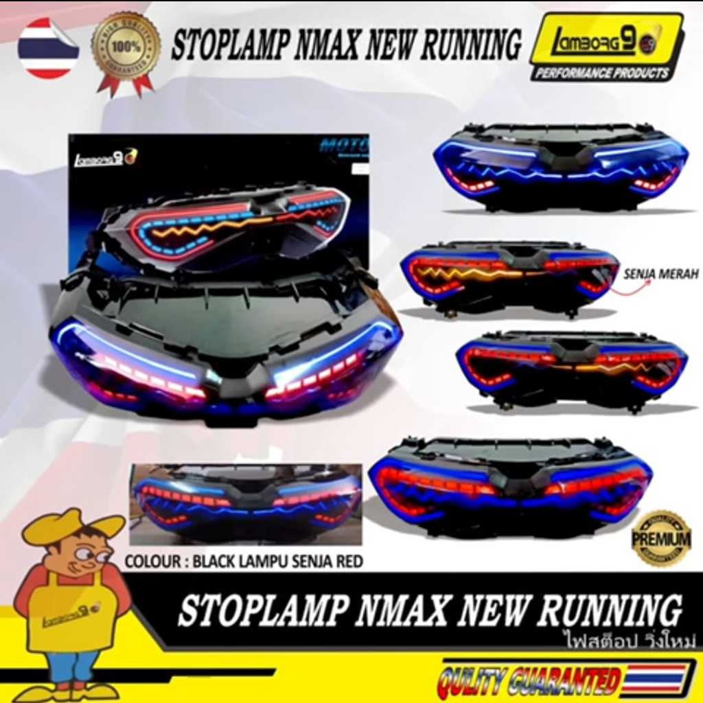 LAMPU STOP NMAX NEW STOPLAMP NMAX NEW 2020-2022 MODEL CKS RGB