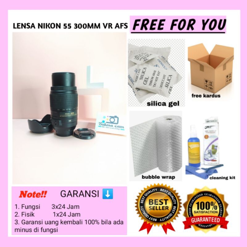 Lensa Tele Nikon 55 300mm VR AFS